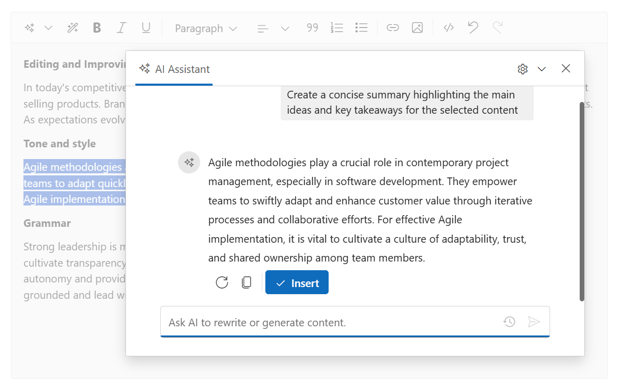 Blazor Smart Rich Text Editor