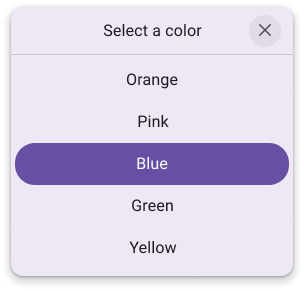 Picker close button
